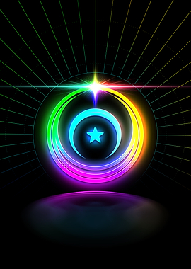 Prismatic Neon Magic Seal