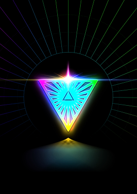 Neon Glyph Mandala Rune