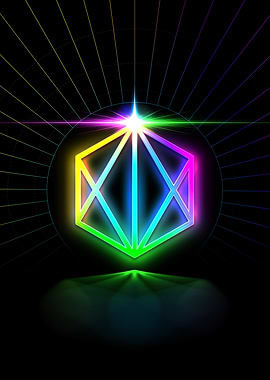 Neon Glyph Mandala Rune