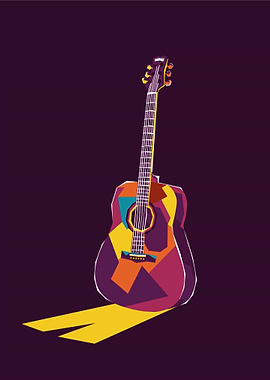 Guitar pop art