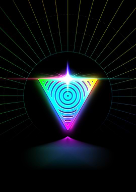 Neon Glyph Mandala Rune