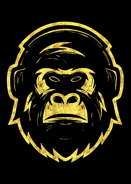 Gorilla with Headphones