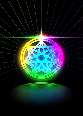 Prismatic Neon Magic Seal