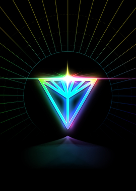 Neon Glyph Mandala Rune