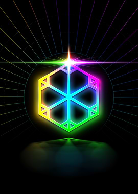 Neon Glyph Mandala Rune