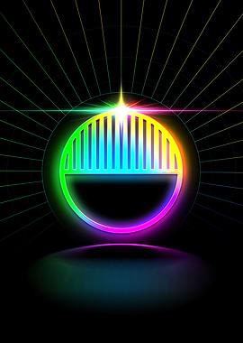 Neon Glyph Mandala Rune