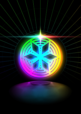 Prismatic Neon Magic Seal