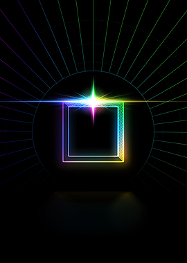 Neon Glyph Mandala Rune