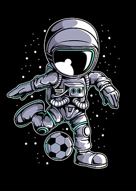 Astronaut Soccer Player