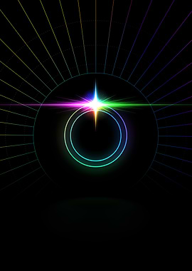 Neon Glyph Mandala Rune