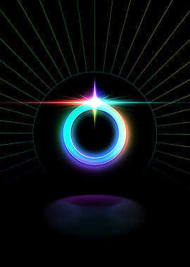 Neon Glyph Mandala Rune