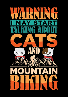 Mountain bike cat cats
