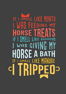 I Was Feeding My Horse