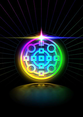 Prismatic Neon Magic Seal