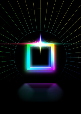 Neon Glyph Mandala Rune