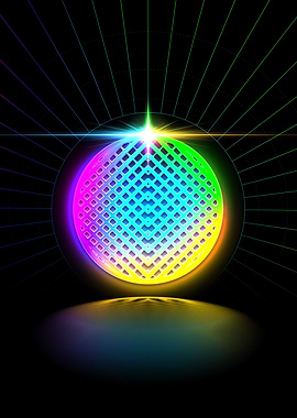 Neon Glyph Mandala Rune