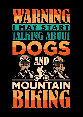 Mountain bike dog dogs