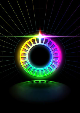 Neon Glyph Mandala Rune