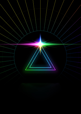 Neon Glyph Mandala Rune