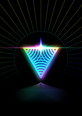 Neon Glyph Mandala Rune