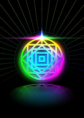 Prismatic Neon Magic Seal