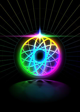 Neon Glyph Mandala Rune