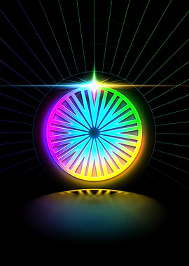 Prismatic Neon Magic Seal