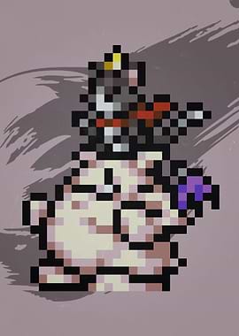 FF VII Cait Sith Pixel Art