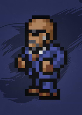 FF VII Rude Pixel Sprite