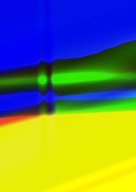 yellow green blue abstract