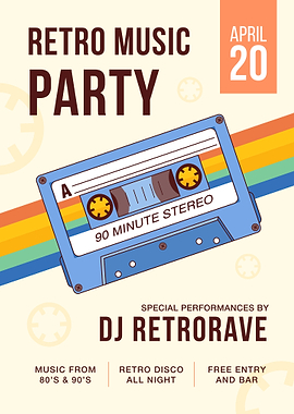 Retro music party