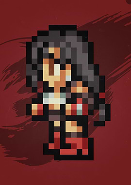 FF VII Tifa Pixel Sprite