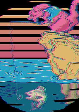 Fishing Dinosaur TRex