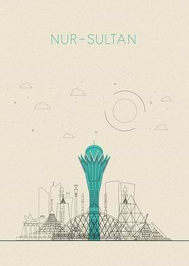Nur Sultan Astana Skyline