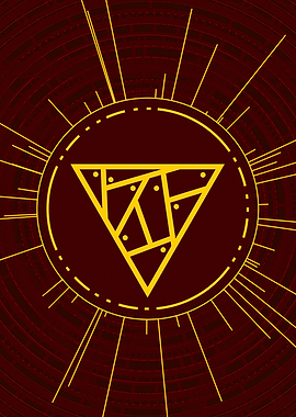 Yellow Gold Magic Glyph