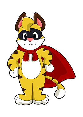 Tiger Hero Mask Cape