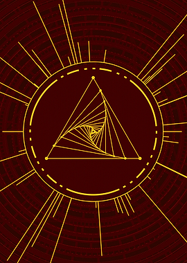 Yellow Gold Magic Glyph