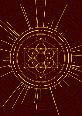 Yellow Gold Magic Glyph