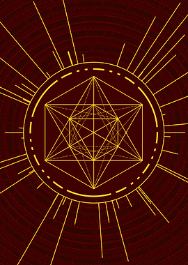 Yellow Glyph Mandala Rune