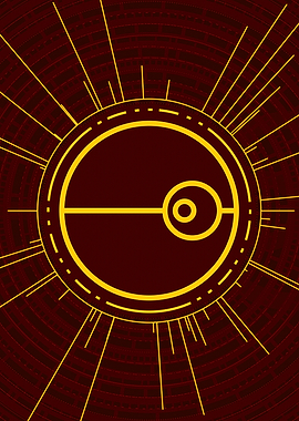 Gold Glyph Mandala Rune