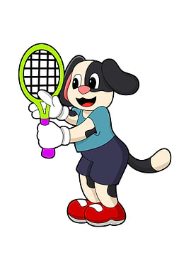 Dog Tennis racket Sports