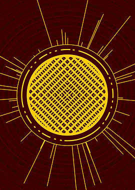 Gold Glyph Mandala Rune