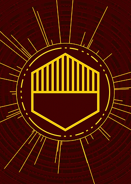 Gold Glyph Mandala Rune