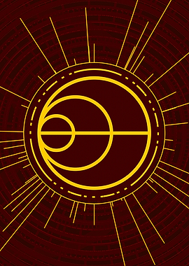 Gold Glyph Mandala Rune