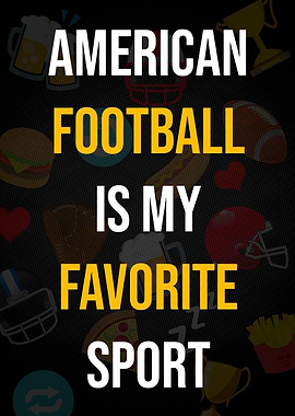 American Football Poster