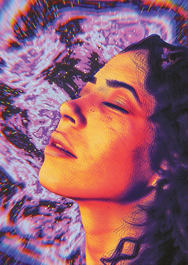 Retro Galaxy Portrait