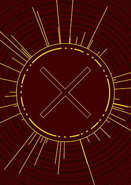 Yellow Gold Magic Glyph