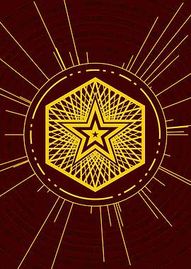 Yellow Gold Magic Glyph