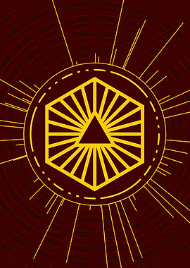 Yellow Gold Magic Glyph