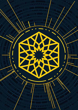 Yellow Gold Magic Glyph